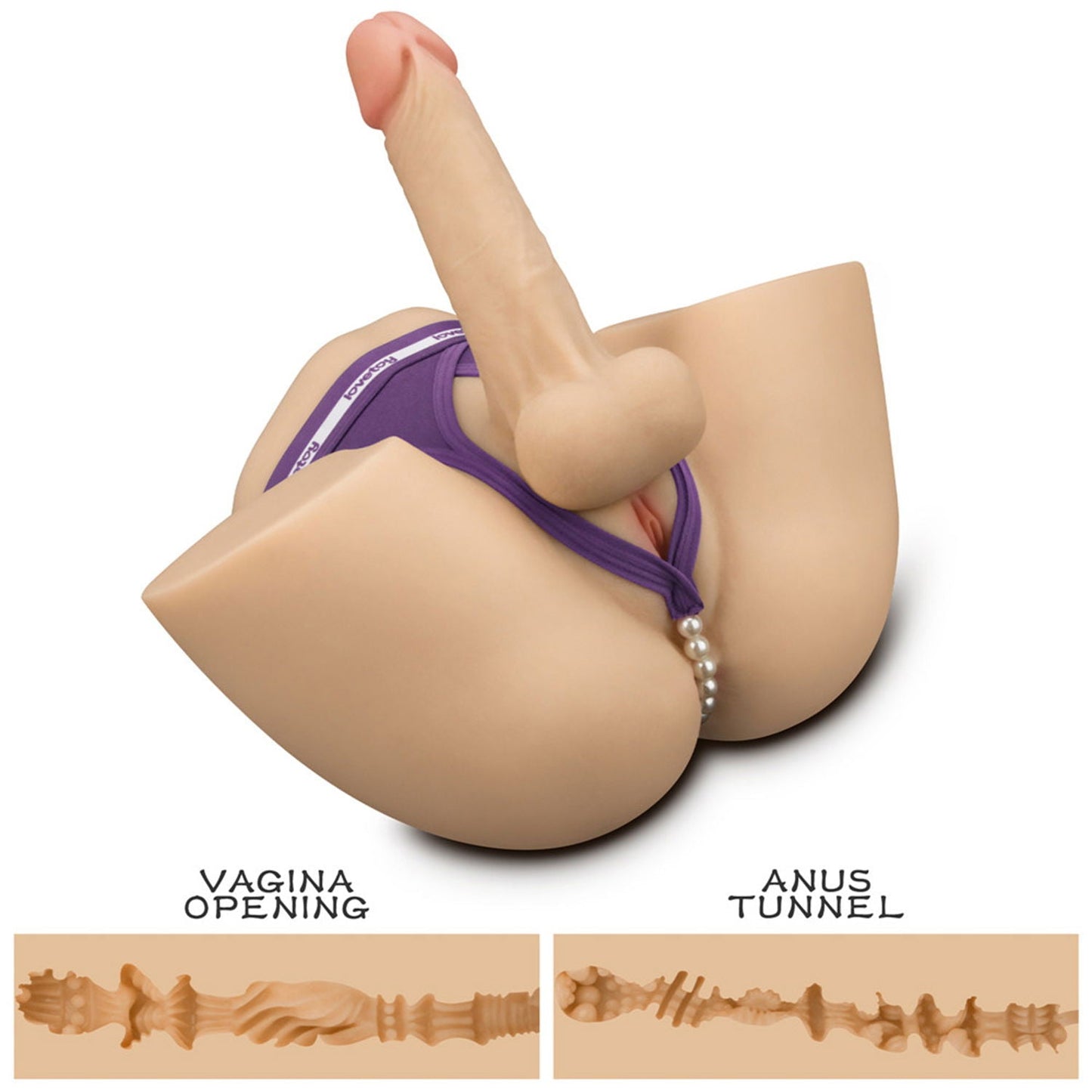 LoveToy - Streetgirl's 17 met buigbare dildo - Nude-Erotiekvoordeel.nl