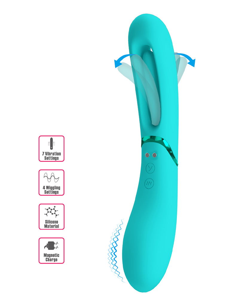 Pretty Love - Romance Lexie - Vibrator mit wackelnder Zunge