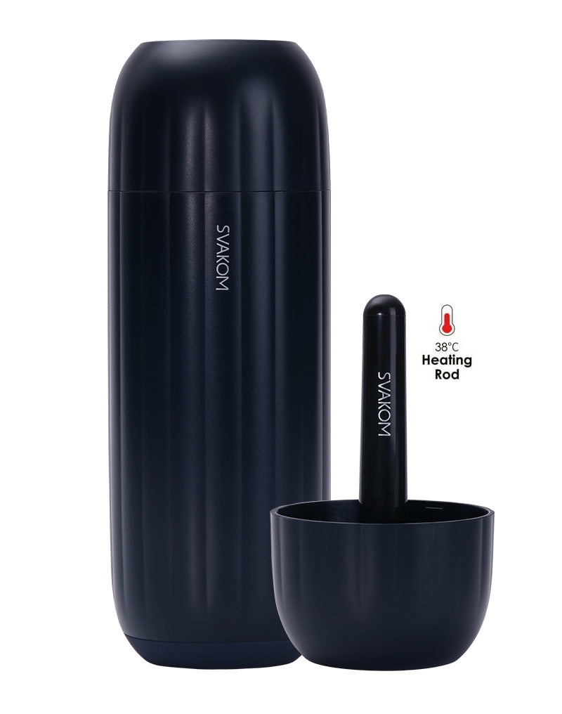 SVAKOM - Sam Neo Pro Connexion Series - Interactieve Masturbator - Met Verwarmingsfunctie - Blauw