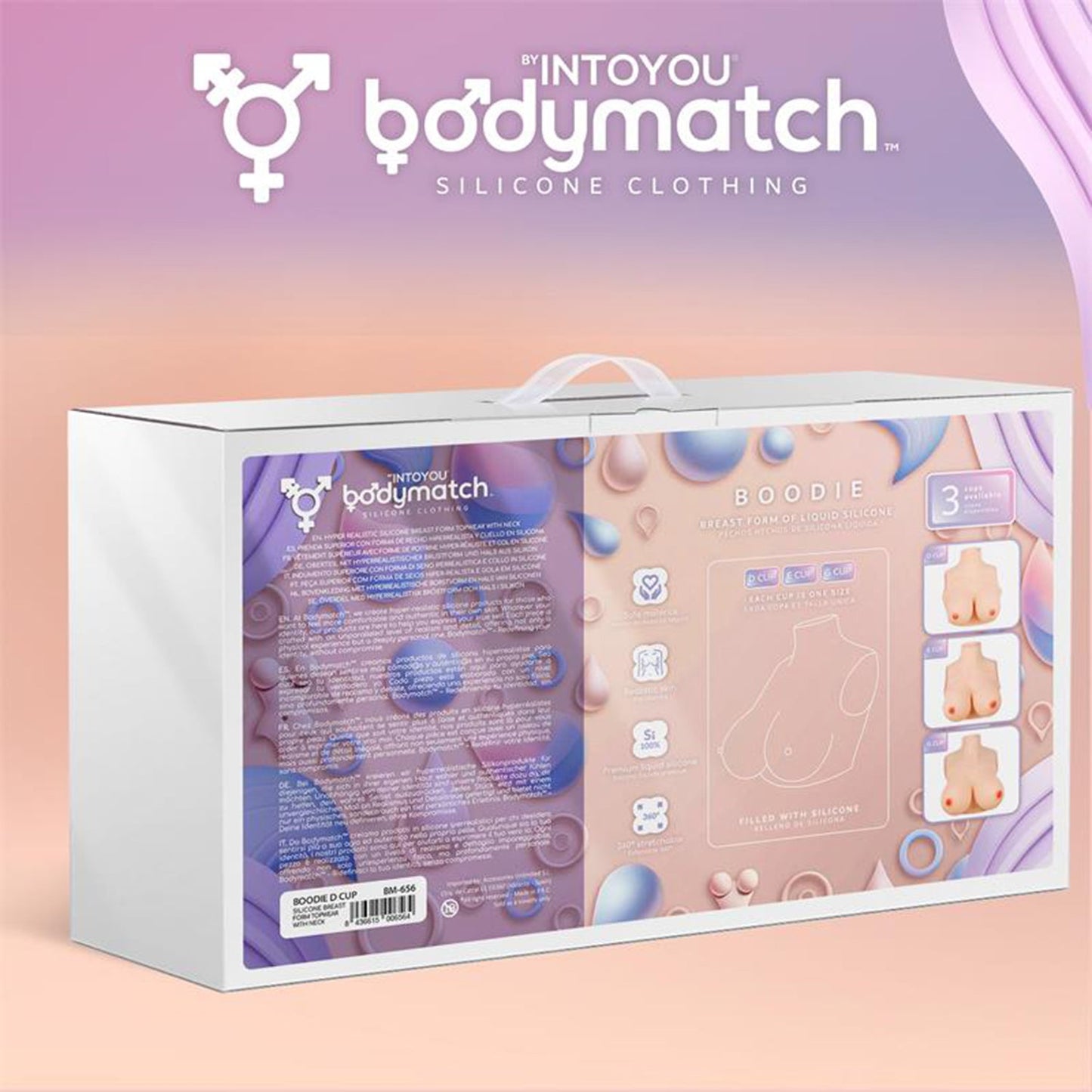 Bodymatch - Boodie - Realistische Siliconen Borstprothese - Lichte Huidskleur-Erotiekvoordeel.nl