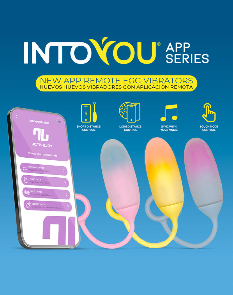 Intoyou - Vibrating Egg with App Control - Yellow/Orange