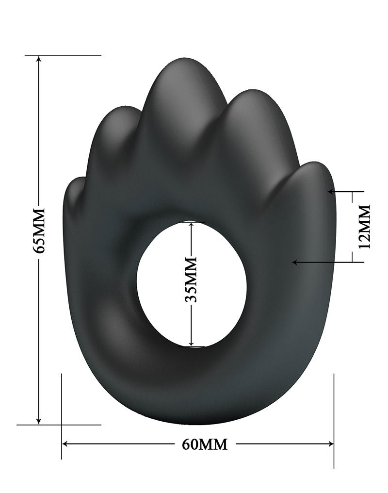 Crazy Bull - Habert - Cockring - Model 13 - Zwart-Rimbastore.com