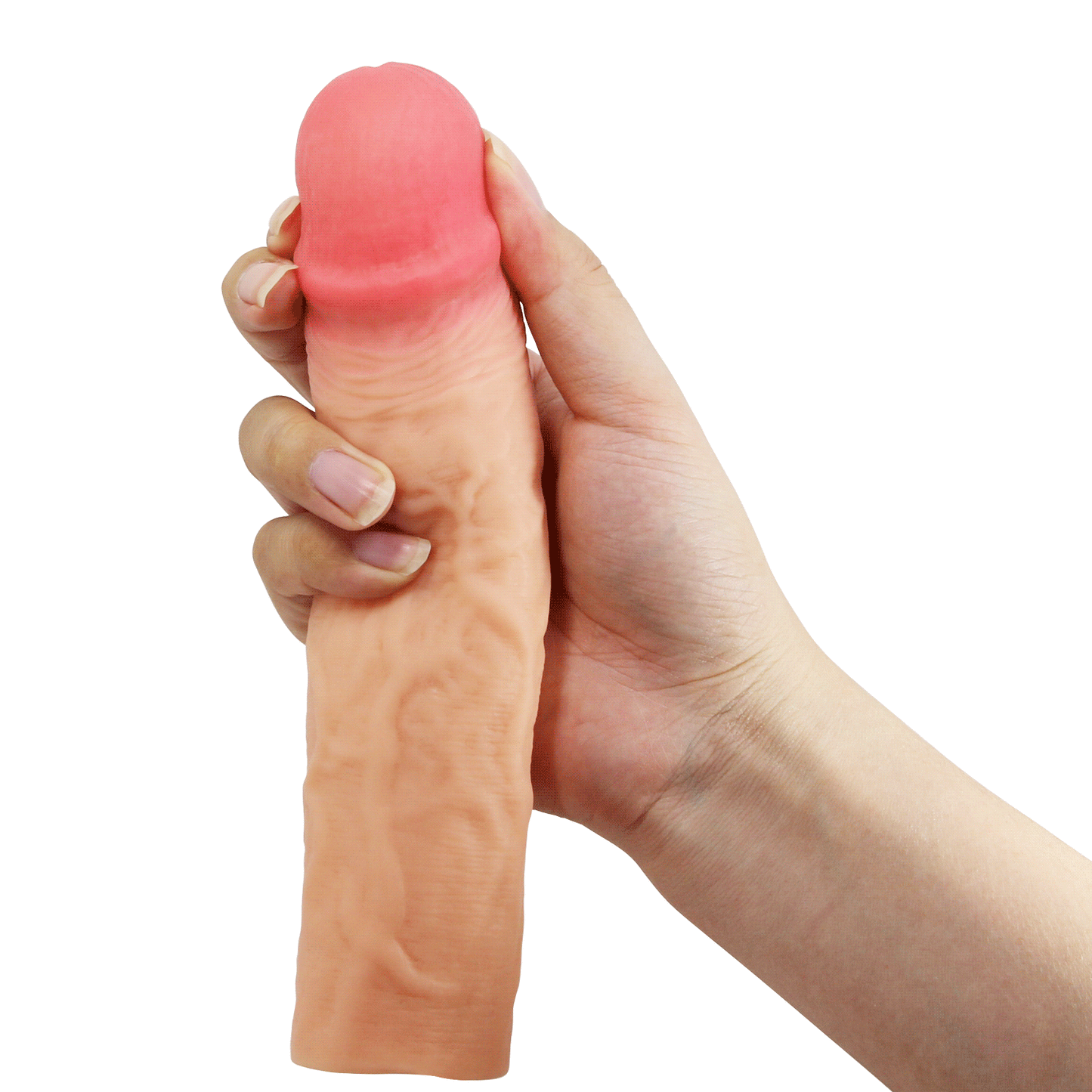 Pretty Love - Derek - Realistische Penis Sleeve - 215mm - Lichte Huidskleur-Rimbastore.com