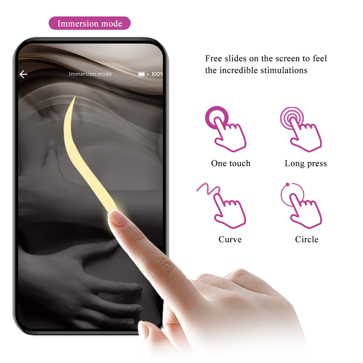 Pretty Love - Klay - Stotende Ei-vibrator - App Control - Paars-Rimbastore.com