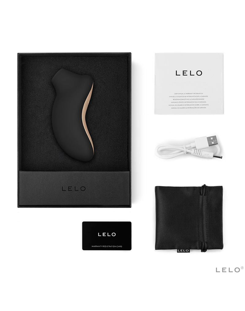 Lelo - Sona - Luchtdruk Vibrator - Zwart-Erotiekvoordeel.nl