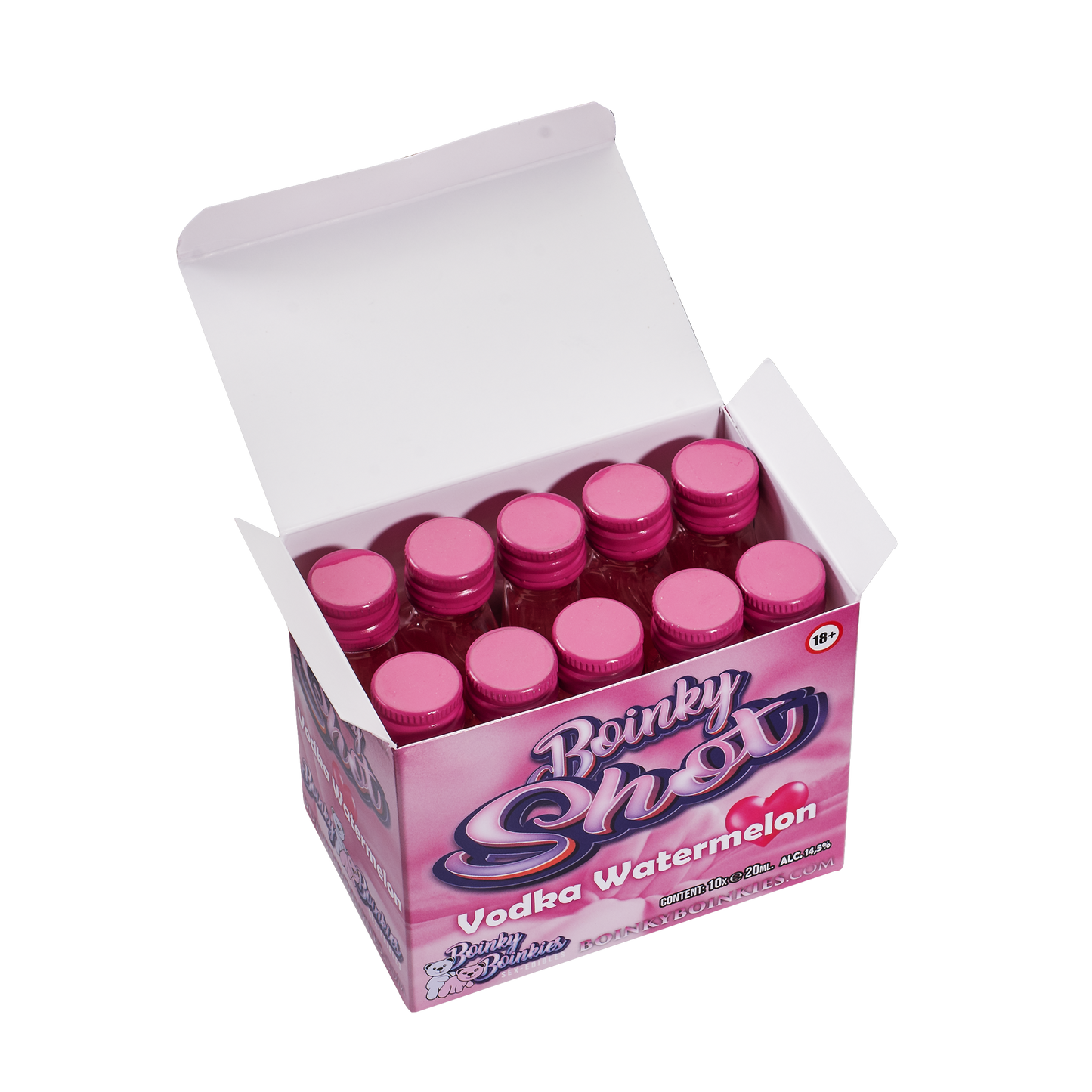 Boinky - Boinky Shots Vodka Watermeloen - 14,5% vol.- 10x 20 ml-Erotiekvoordeel.nl