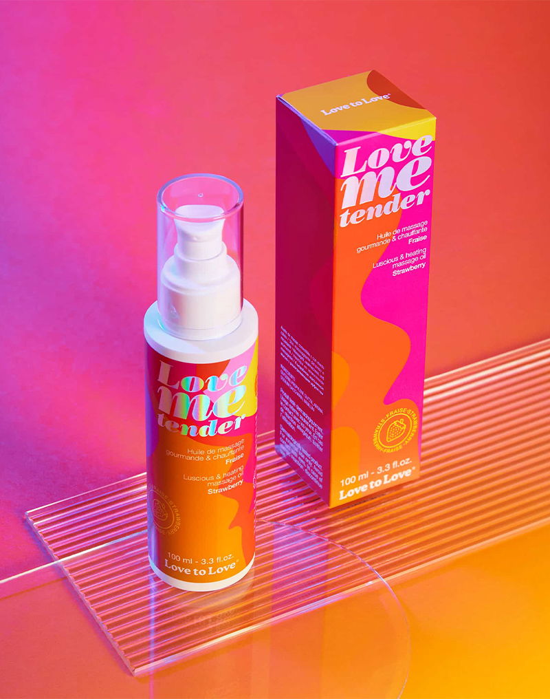 Love to Love - Love me Tender - Verwarmende Massageolie - Strawberry - 100 ml