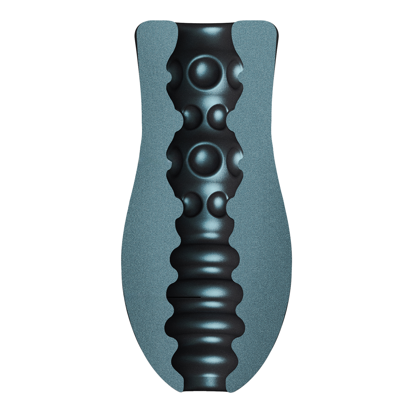 Dorcel - Sili-Cup - Dual Sensation Masturbator - Siliconen - Blauw Metallic-Erotiekvoordeel.nl