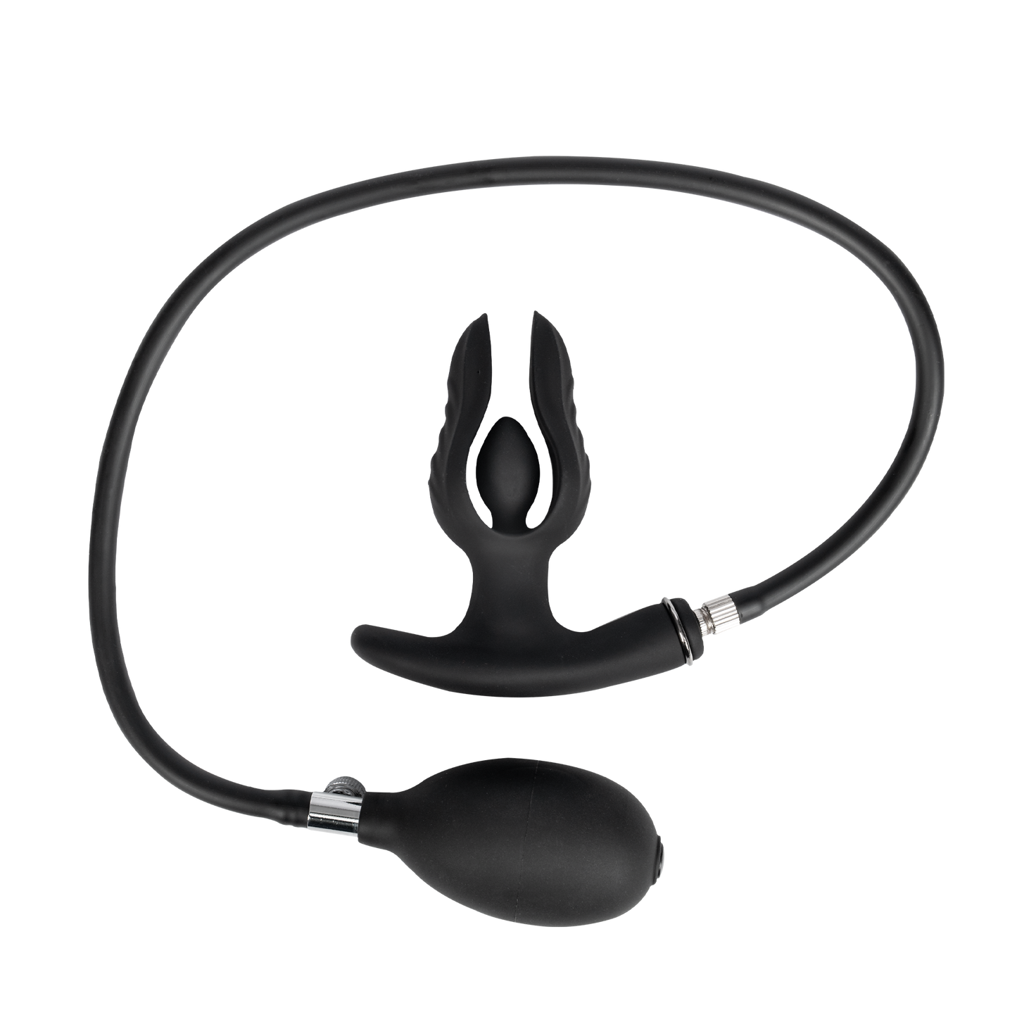 Rimba Electro Play – E-Stim Aufblasbarer Analplug – Bi-polar – Schwarz