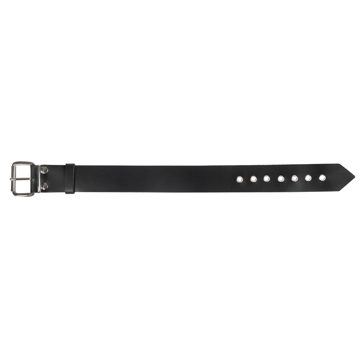 Rimba - Lederen Collar met Metalen Gesp - Zwart-Rimbastore.com