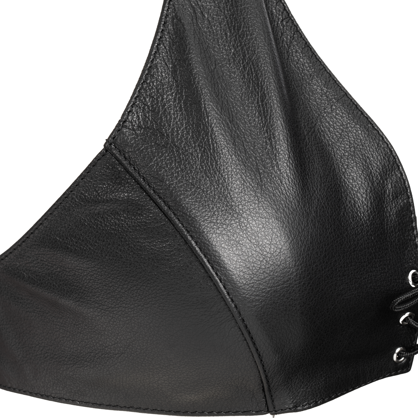 Rimba - Lederen Bustier met Vetersluiting - Zwart-Erotiekvoordeel.nl