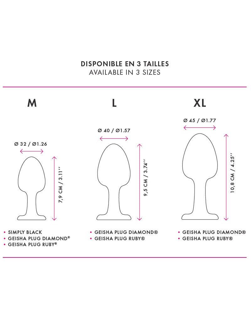 Dorcel - Diamond - Geisha Buttplug - Met Bewegend Metalen Gewichtje-Erotiekvoordeel.nl