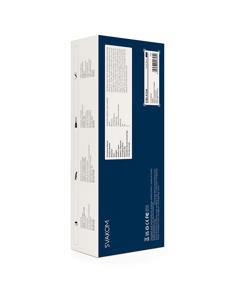 SVAKOM Rabbit-Vibrator mit vibrierender Spitze AYLIN - blau