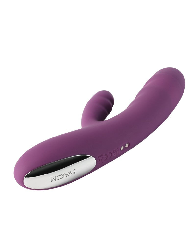 SVAKOM Thrusting Rabbit Vibrator AVERY - purple
