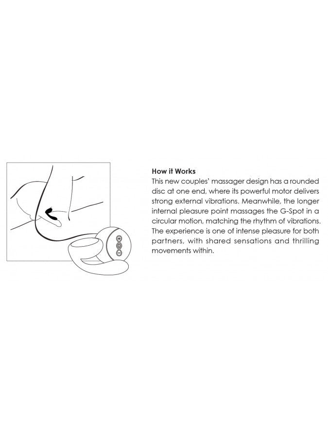 LELO Ida vibrator voor koppels sense motion technologie - zwart - Erotiekvoordeel.nl