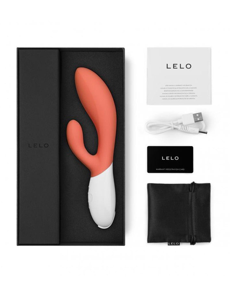 LELO Ina 3 Rabbit Vibrator - coral oranje-Erotiekvoordeel.nl