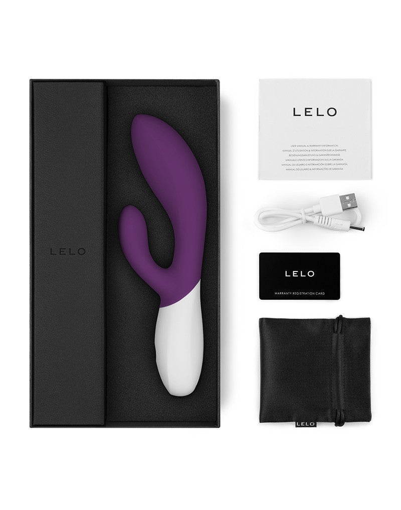 LELO Ina Wave 2 Rabbit Vibrator - plum paars-Erotiekvoordeel.nl