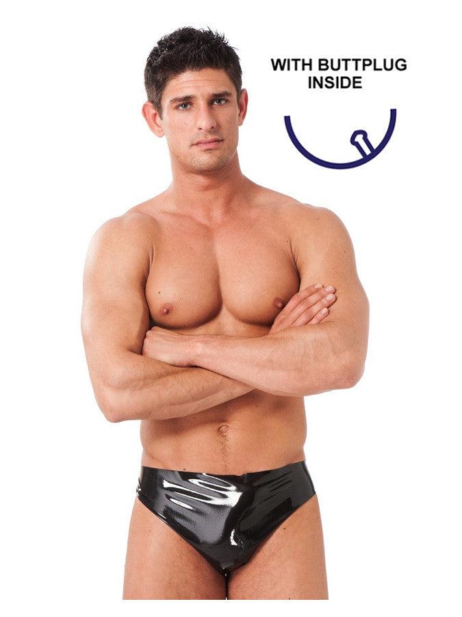 Calzoncillos de hombre ltex con Plug Anal Rimba Winkel Calzoncillos de hombre ltex con Plug Anal Rimba Winkel