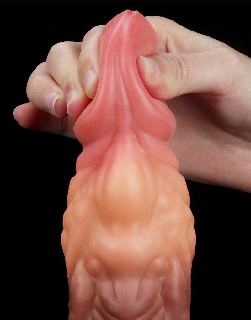 Lovetoy Realistische Gekromde Dildo 18 cm - lichte/donkere huidskleur-Erotiekvoordeel.nl