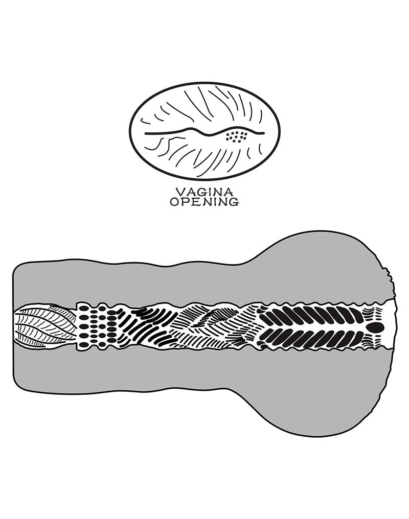 Lovetoy Stroker Masturbateur ALIEN'S PIE 1 - couleur de peau claire