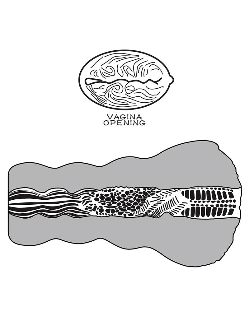 Lovetoy Stroker Masturbator ALIEN'S PIE 3 - light complexion