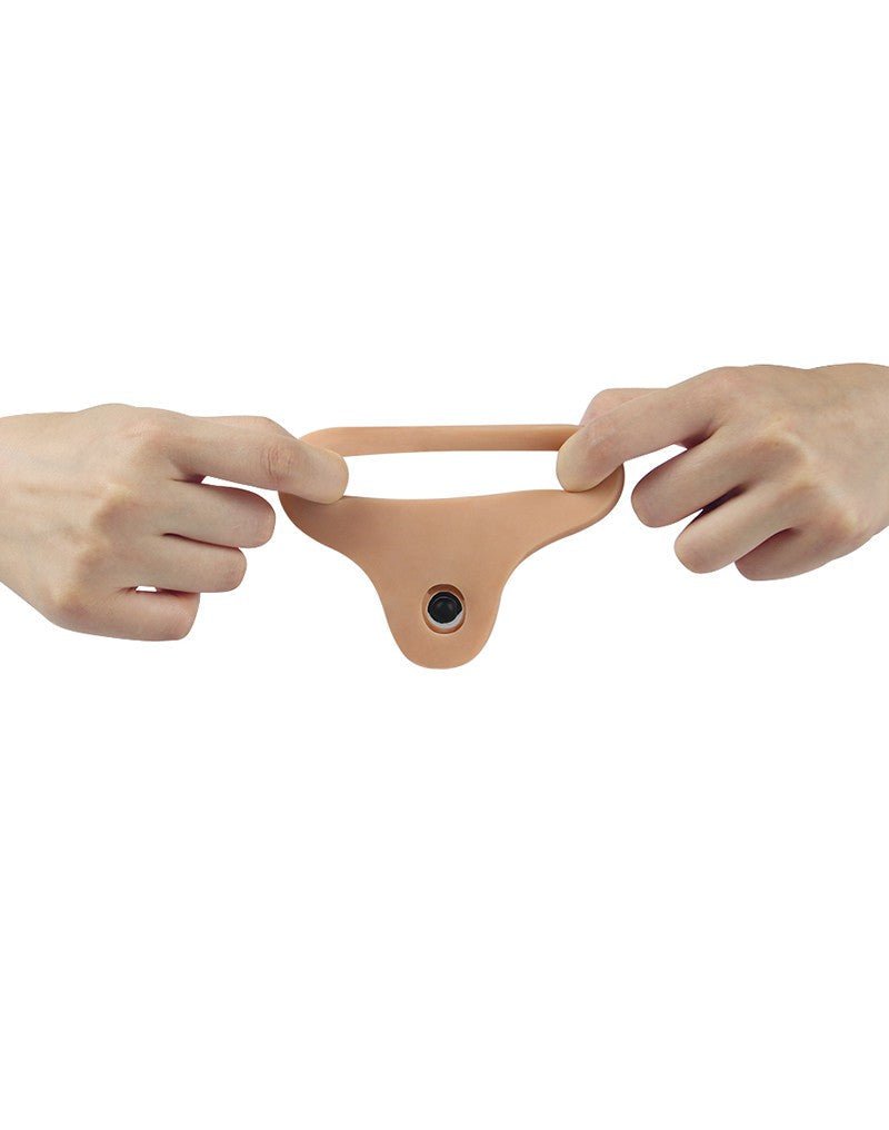 Lovetoy Ultrasoft Double Vibrerende Voorbinddildo voor dubbele penetratie 16 cm-Erotiekvoordeel.nl