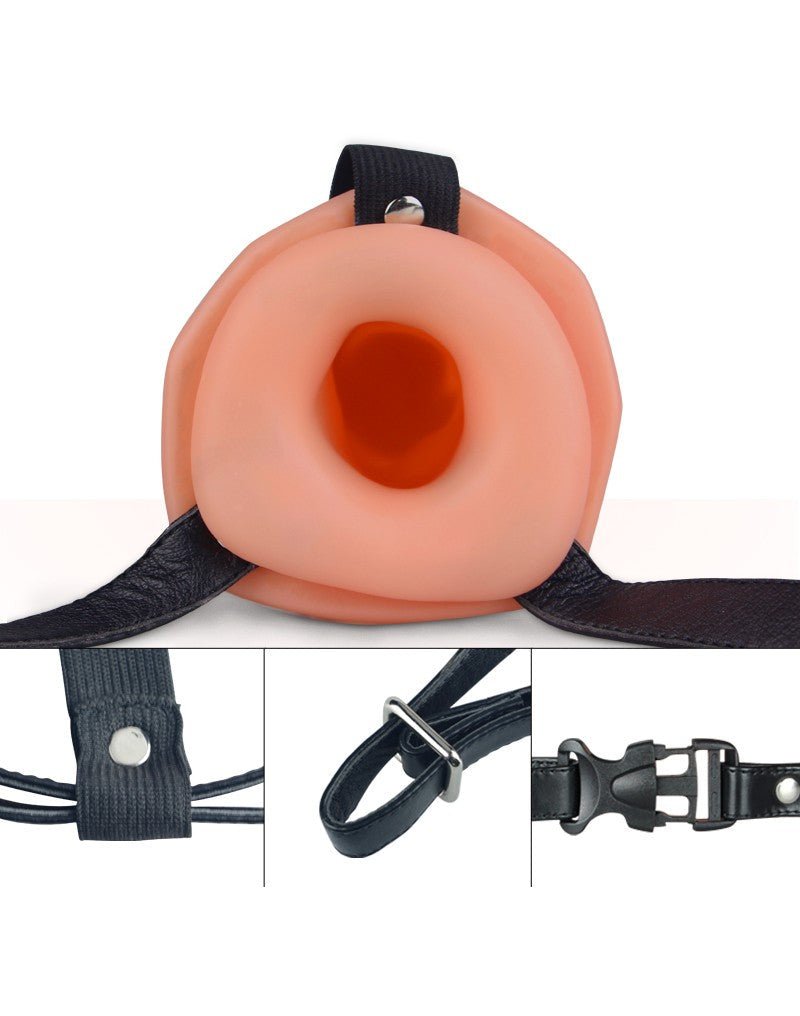 Lovetoy Unisex strap-on voorbind dildo met harnas - 16,5 cm - Erotiekvoordeel.nl