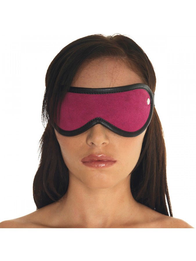 Oogmasker Leer - roze - Erotiekvoordeel.nl