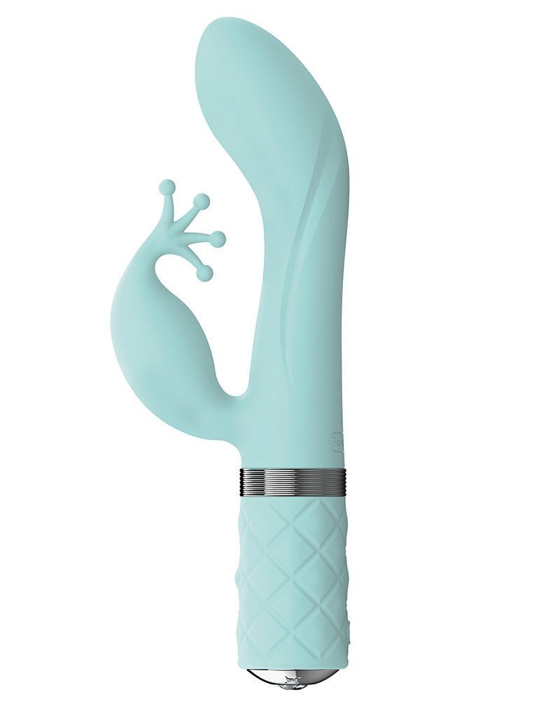 Pillow Talk Kinky Oplaadbare G-Spot en Clitoris Vibrator - Mint Blauw - Erotiekvoordeel.nl