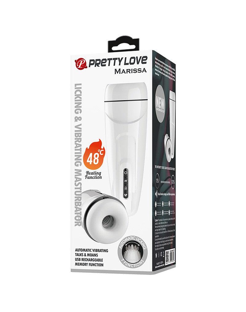 Pretty Love Marissa - Automatisch Vibrerende Masturbator - Met Verwarmings Lik en Kreunfuncties-Erotiekvoordeel.nl