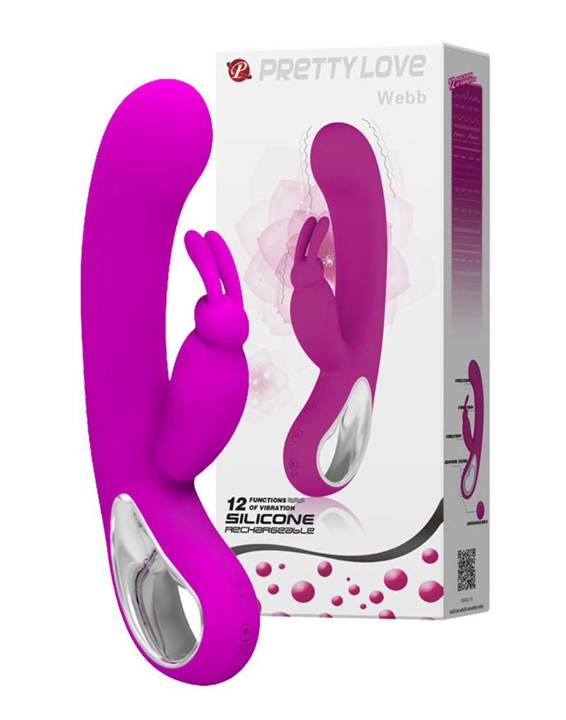Pretty Love Webb Vibromasseur Lapin- rose Rimba Winkel Pretty Love Webb Vibromasseur Lapin- rose Rimba Winkel