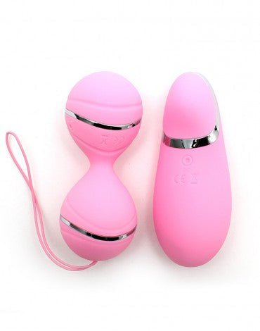 Rimba Ibiza Vibrator Set | clitoris vibrator en vibrerend eitje met remote control - roze- Erotiekvoordeel.nl