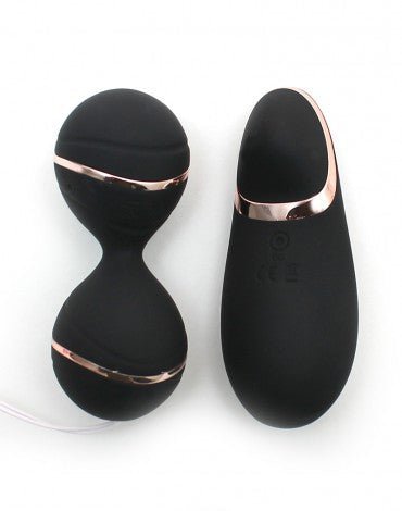 Rimba Ibiza Vibrator Set | clitoris vibrator en vibrerend eitje met remote control - zwart- Erotiekvoordeel.nl