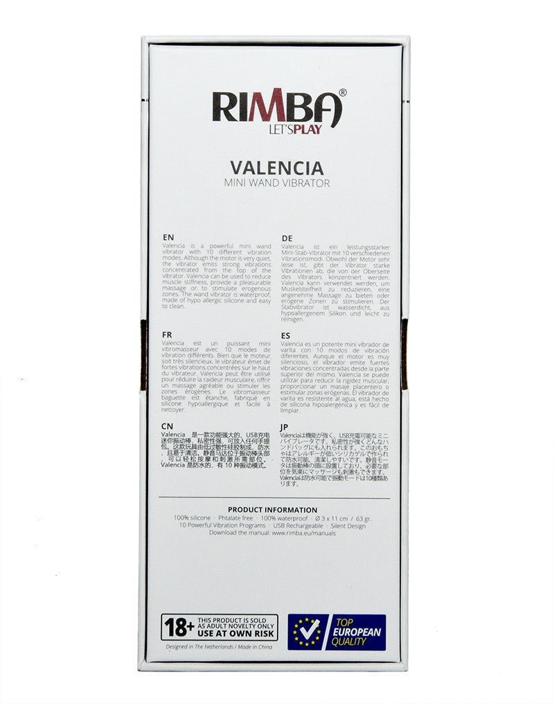 Rimba Mini Wand Vibrator VALENCIA - paars-Erotiekvoordeel.nl