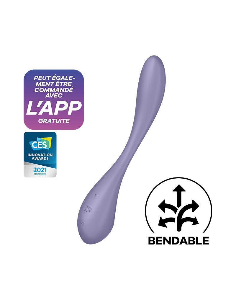 Satisfyer - G-Spot Flex 5+ - Flexibele G-Spot Vibrator (met App Control) - Lila-Erotiekvoordeel.nl