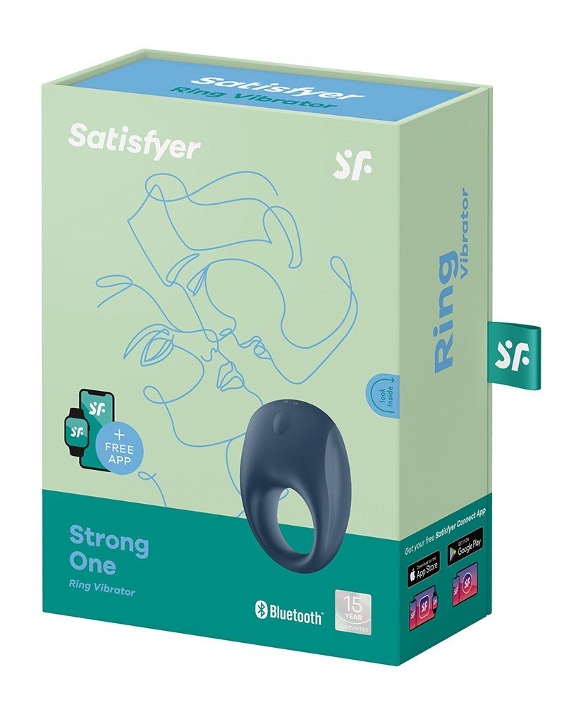 Satisfyer Vibrerende Cockring Strong One met bluetooth en app control - Erotiekvoordeel.nl
