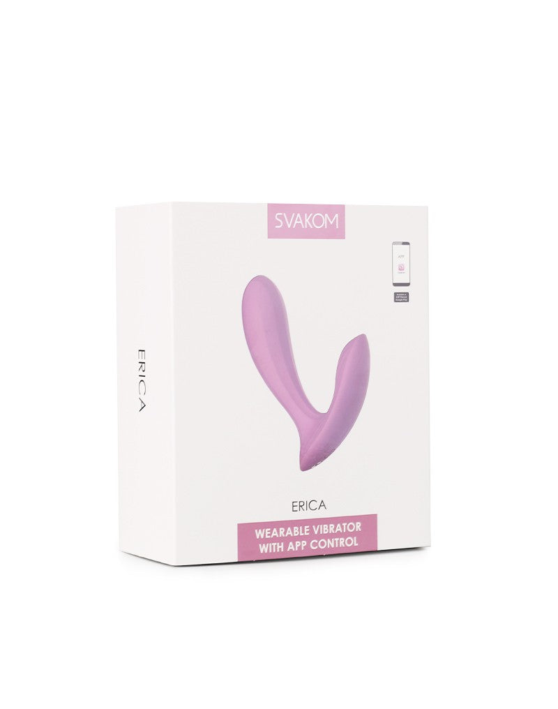 Svakom Erica - Draagbare Vibrator Met App Control - Twee Motoren - Lichtroze-Erotiekvoordeel.nl
