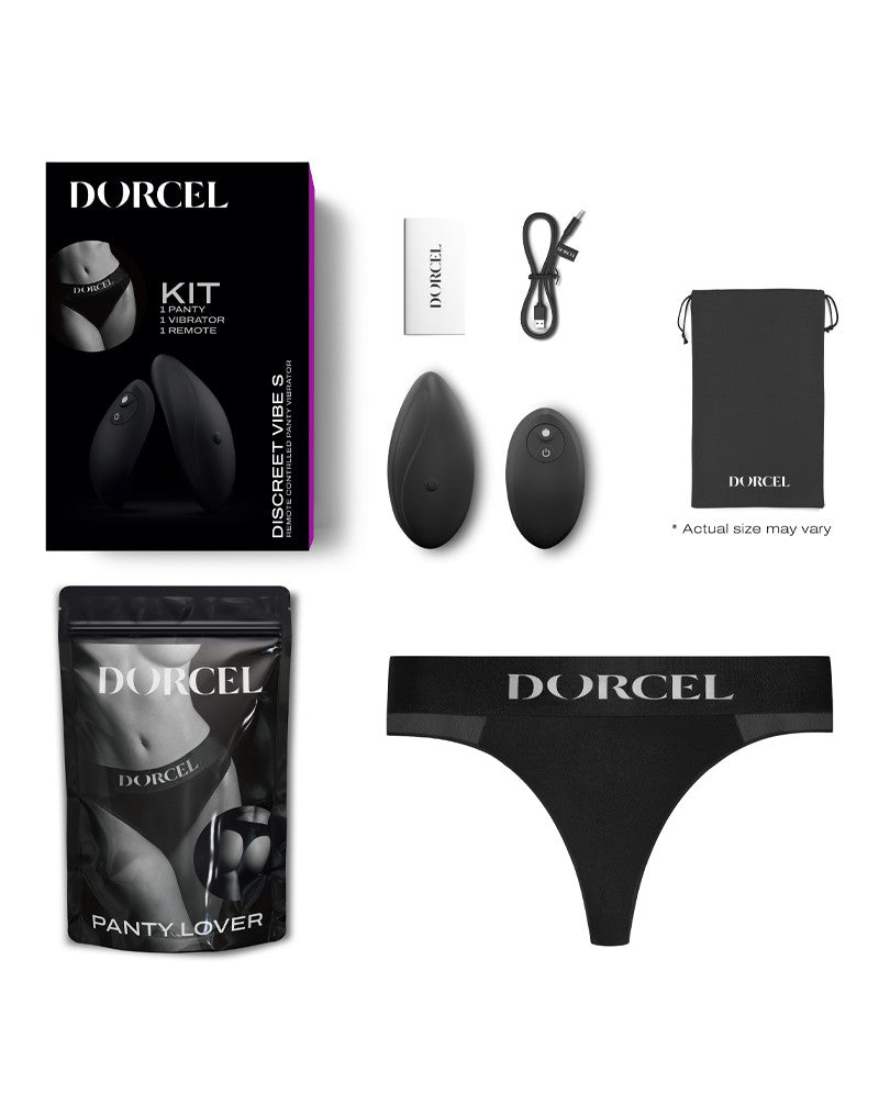 Dorcel DISCREET VIBE Bragas Vibradoras con Control Remoto - negro