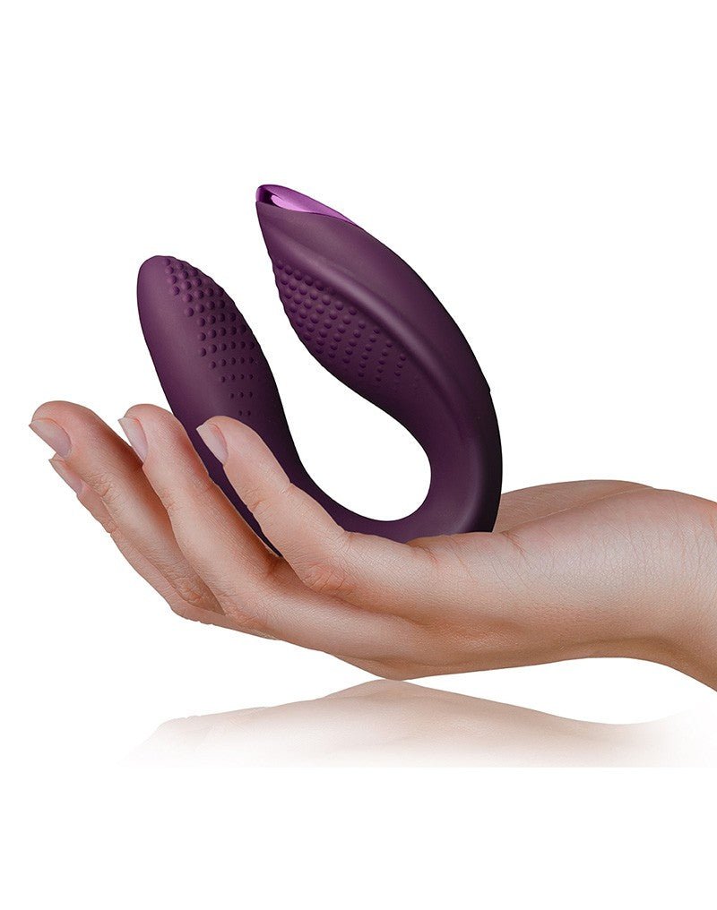 Rocks-off Vibrador de acoplamiento con mando a distancia ROCK CHICK DIVA - Morado