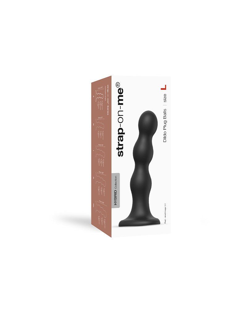Strap-On-Me Dildo Plug Balls - negro