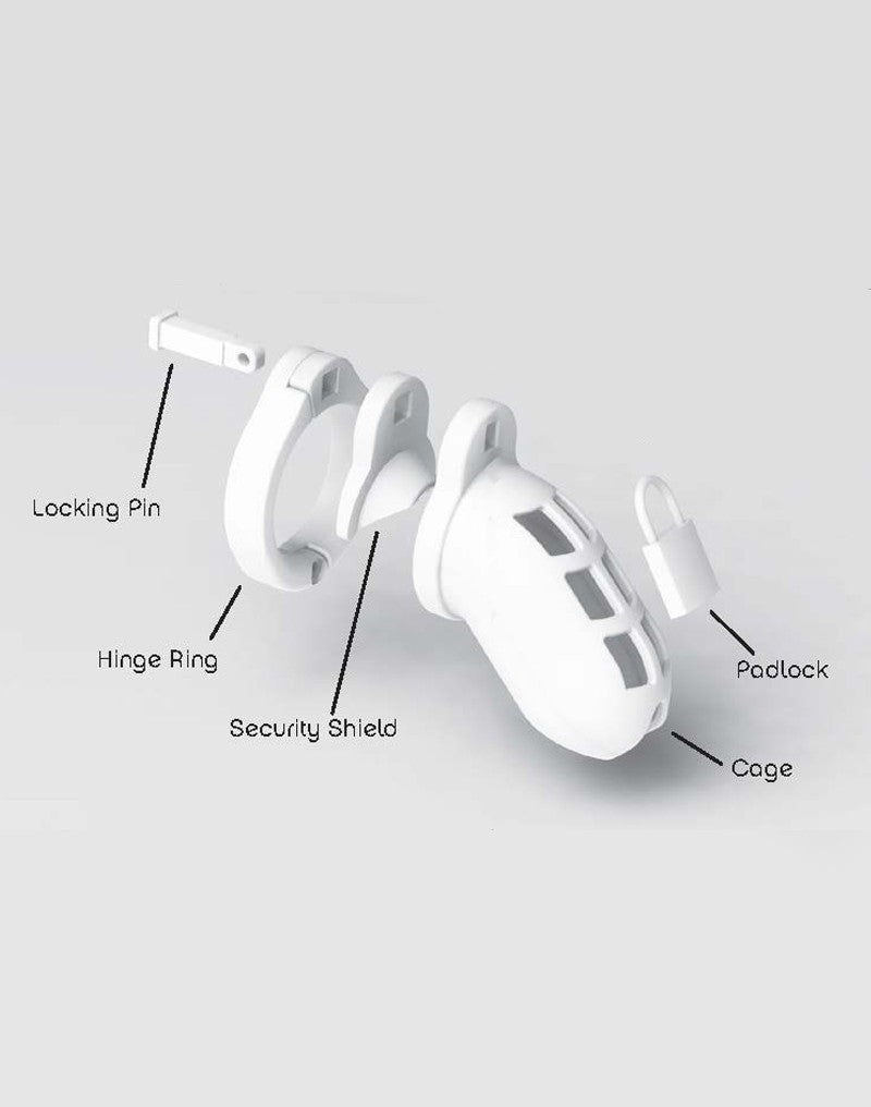 World Cage Kuisheidskooi Siliconen Anti-terugtrek-schildje