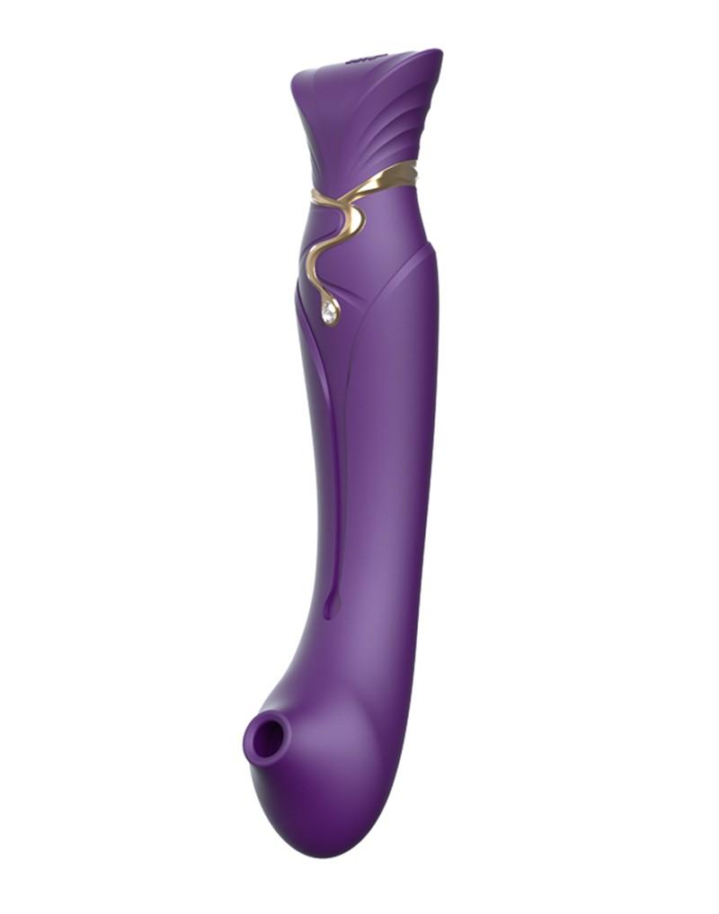 ZALO Queen PulseWave vibrator - Amethyst Paars - Erotiekvoordeel.nl