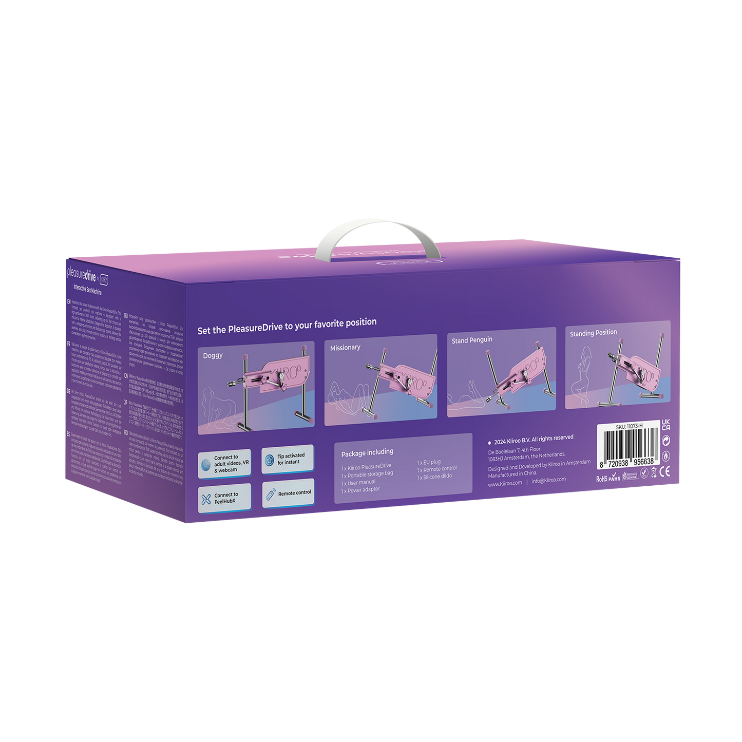 KIIROO - PleasureDrive - Interactieve Webcam Neukmachine - Roze-Erotiekvoordeel.nl