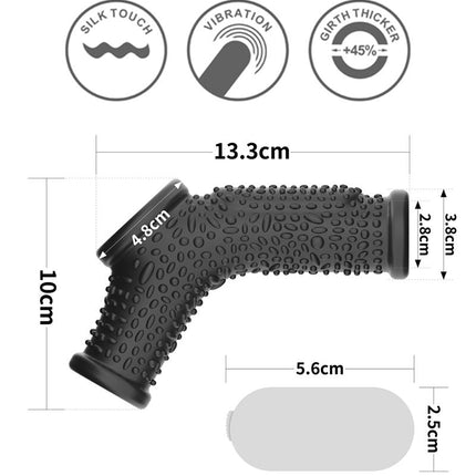 LoveToy - Drip Knights Ring - Vibrerende Penis en Scrotum Sleeve - Ø 2,8 cm - Zwart-Erotiekvoordeel.nl
