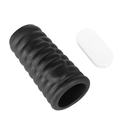 LoveToy - Wave Knights Ring - Vibrerende Penis Sleeve - Ø 3,7 cm - Zwart-Erotiekvoordeel.nl