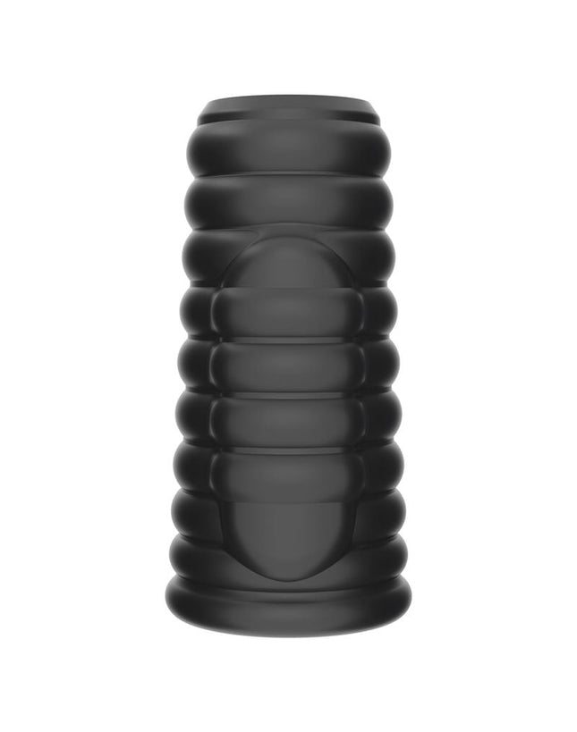 LoveToy - Wave Knights Ring - Vibrerende Penis Sleeve - Ø 3,7 cm - Zwart-Erotiekvoordeel.nl