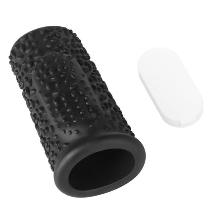 LoveToy - Drip Knights Ring - Vibrerende Penis Sleeve - Ø 3,7 cm - Zwart-Erotiekvoordeel.nl