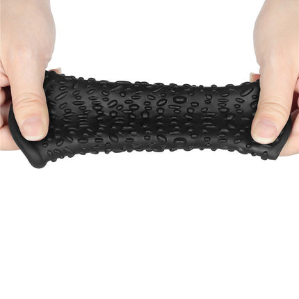 LoveToy - Drip Knights Ring - Vibrerende Penis Sleeve - Ø 3,7 cm - Zwart-Erotiekvoordeel.nl