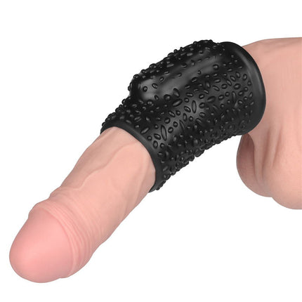 LoveToy - Drip Knights Ring - Vibrerende Penis Sleeve - Ø 3,7 cm - Zwart-Erotiekvoordeel.nl