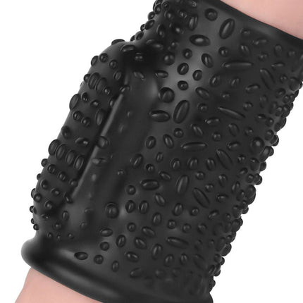 LoveToy - Drip Knights Ring - Vibrerende Penis Sleeve - Ø 3,7 cm - Zwart-Erotiekvoordeel.nl